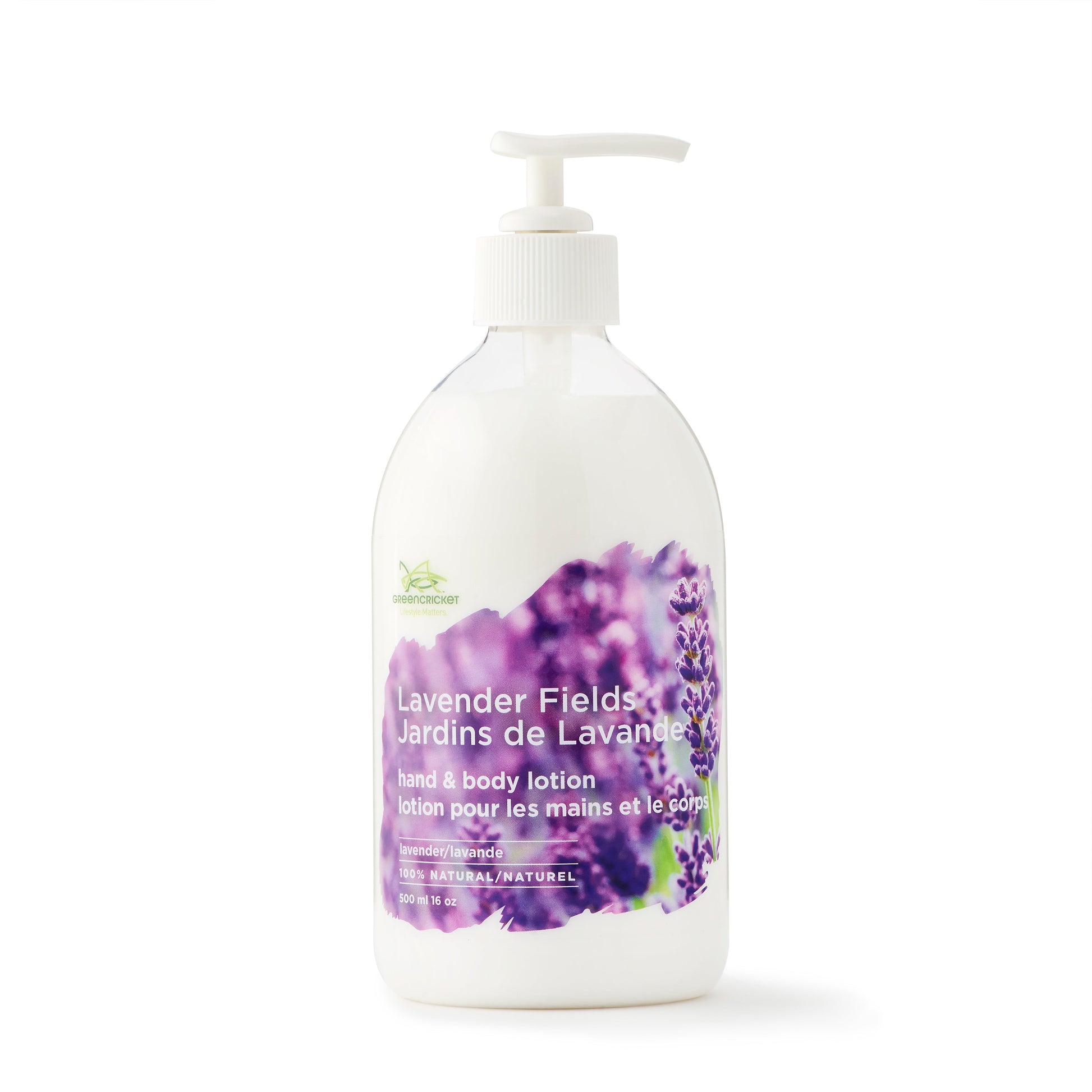 lavender and cotton flower lotion Lavender Hand & Body Lotion – Green Cricket